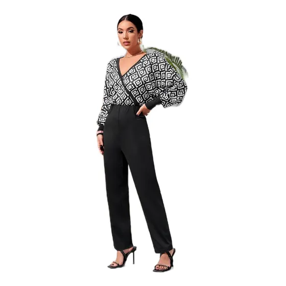 Vestido Braga Enterizo Jumpsuit Geometrico Shein Importado
