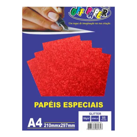 Papéis Especiais Off Paper A4 180 Gm² 5fls