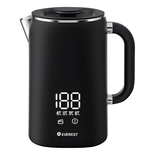 Pava Eléctrica Everest Digital Lm-1703 Acero Inoxidable 1.7l
