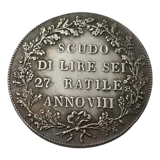 Moeda Italiana 1800-  Escudo De 6 Liras Ano V I I I - Cópia