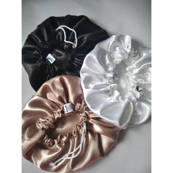 Gorro Ajustable Para Dormir En Seda Satín
