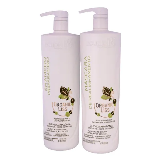 Escova Progressiva Orgânica Sem Formol Souple Liss(2×1000ml)