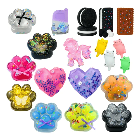 Kit 10 Squishy Taba Brinquedo Anti-stress Squish Variados