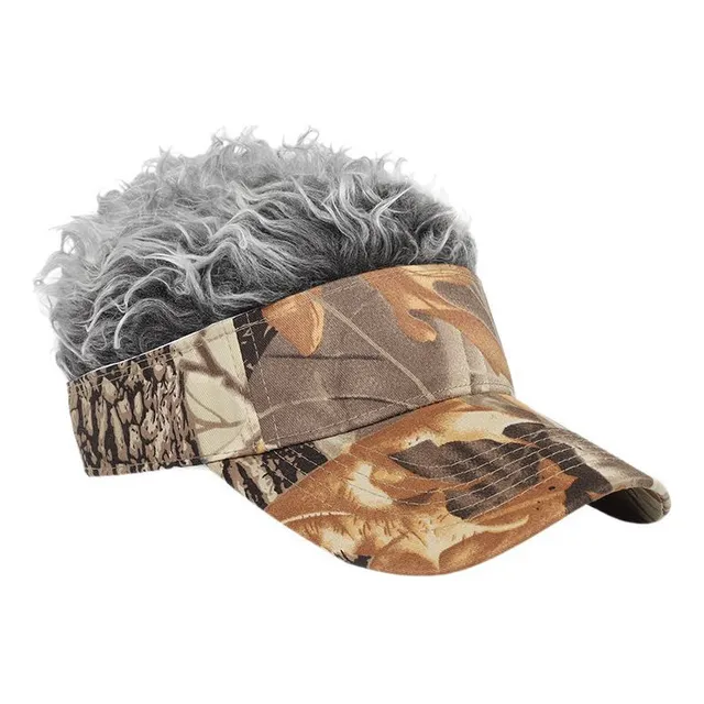 Peruca Masculina Camuflagem Boné De Cabelo Curto