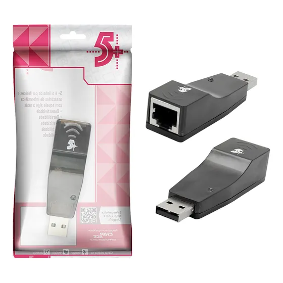 Adaptador Usb 2.0 Para Rede Rj45 Internet Ethernet 10/100mbs