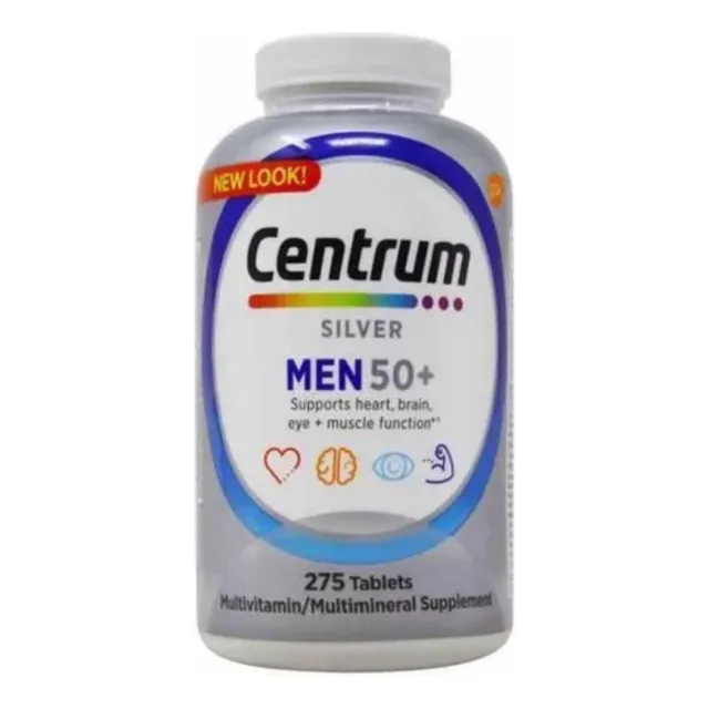 Centrum Silver +50 Men 275 Tabletas. Envío Gratis Y Rápido