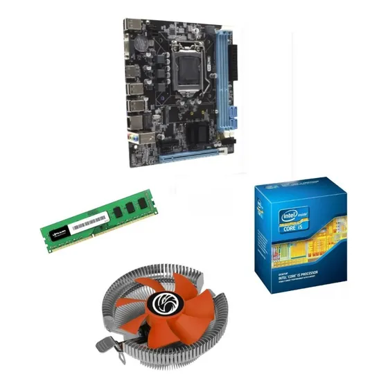 Kit Gamer 1155 H61m-g + Intel I5 3470 + 8gb M + M.2 + /1000
