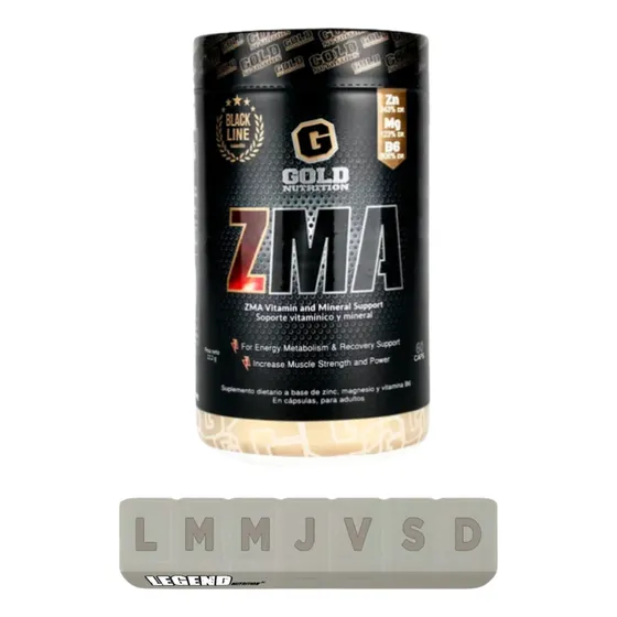 Zma En Capsulas Gold Nutrition Pastillero Legend