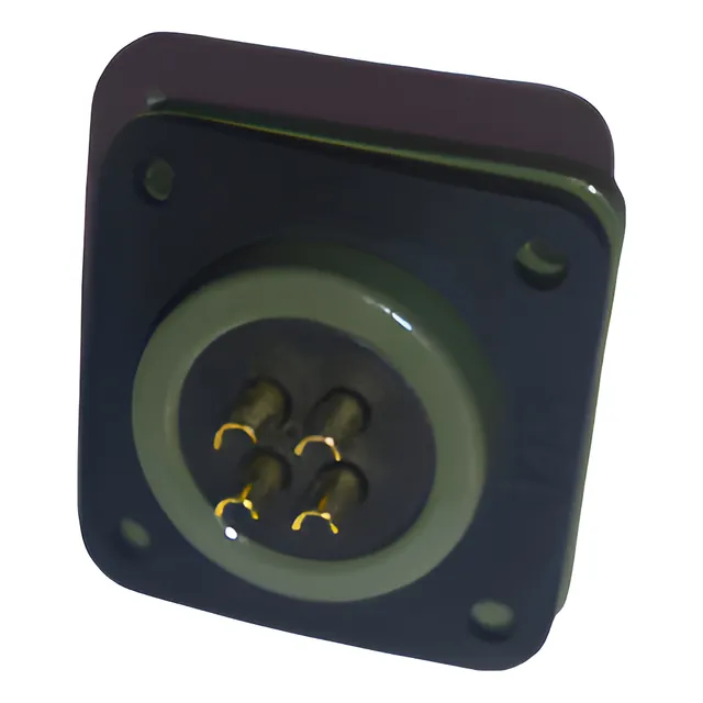 Socket Conector Militar Tipo Amphenol 14s-2 Macho 4 Pines 