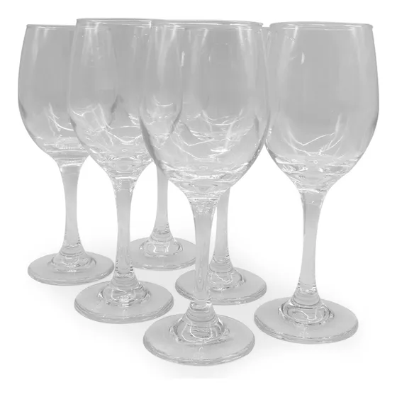 Copa De Vidrio 6 Pz Para Vino G3057