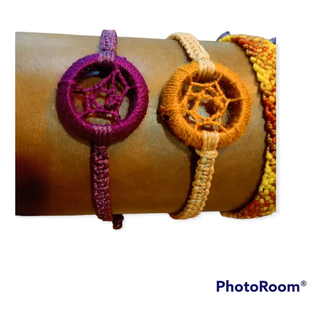 Pulsera Atrapasueños Tejida Macramé