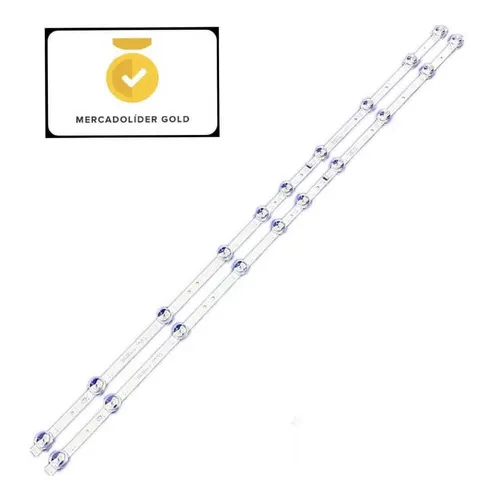 Kit 2 Barras De Led Tcl 40s6500 40s6500fs Dupla Face Termic