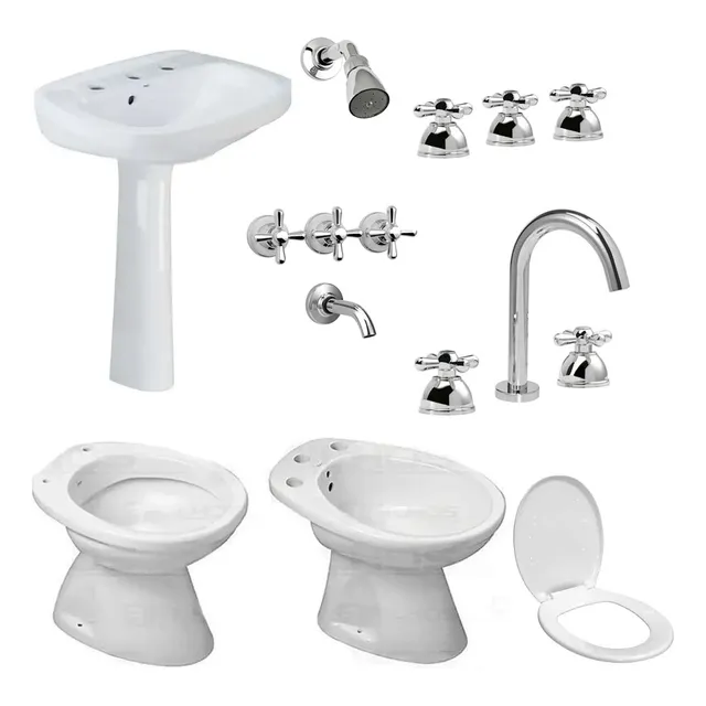 Juego De Baño Combo De Sanitarios Roca Capea Griferia Oferta