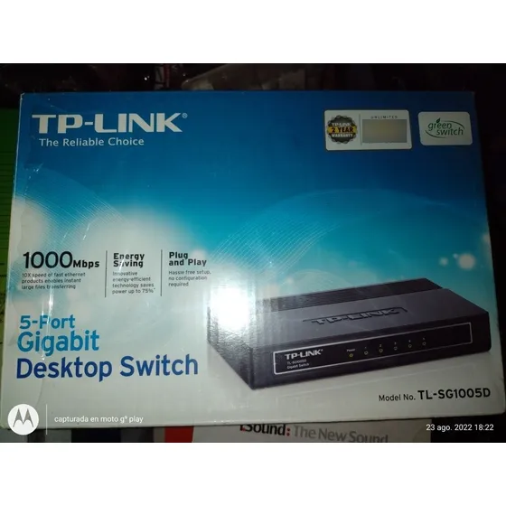 Tp-link Switch Router 5 Puertos Gigabit Usado Como Nuevo