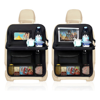 Organizador Para Asiento Trasero Auto Coche Mesa Bolsa 2 Pzs Organizador Para Asiento Trasero Auto Coche Mesa Bolsa 2 Pzs