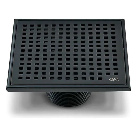 Rejilla Quality Metal Negra 15x15cm Desague Qm Gtia 10 Años