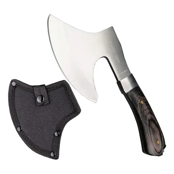 Hacha De Camping 21.6 Cm Forjada Acero Alto Carbono Madera