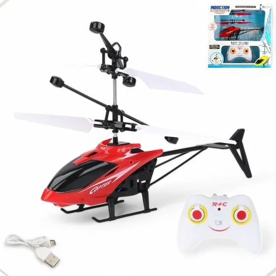 Helicóptero Controle Remoto E Sensor Mini Drone Recarregável