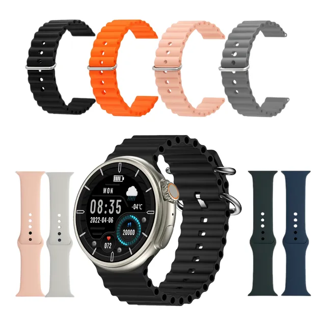 Smartwatch Gt10 1.52 Redondo 2025 48mm 8 Pulseiras