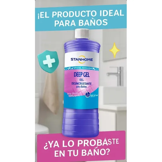 Deep Gel Desincrustante En Gel Para Baños Stanhome 500 Ml
