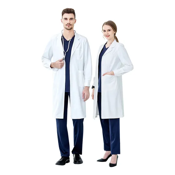 Bata Laboratorio Blanca Uniforme Médico Unisex