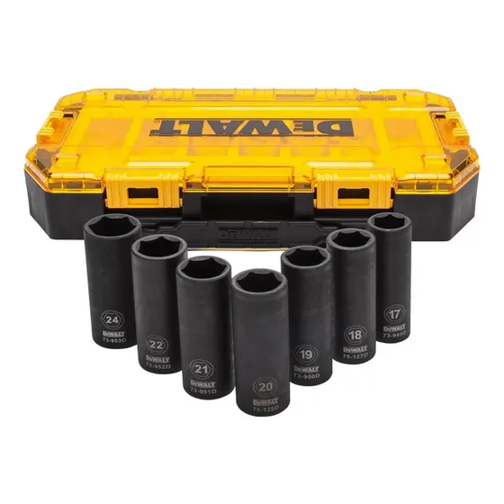 Juego Dados Alto Impacto Largo Profundo 1/2 Mm (7pzs) Dewalt