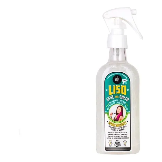 Spray Anti Frizz Liso Leve E Solto X200 Ml Lola