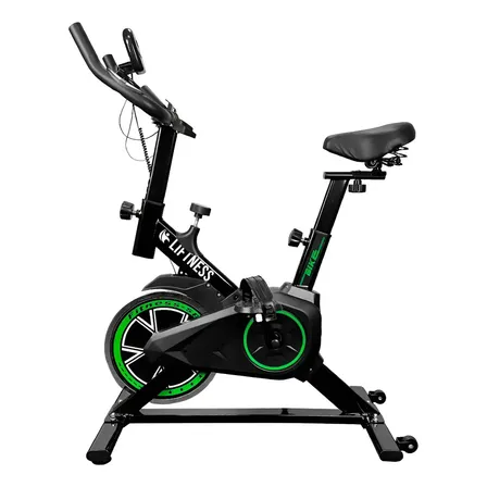 Bicicleta Ergométrica Spinning Sp50 Preto E Vermelho Cor Verde