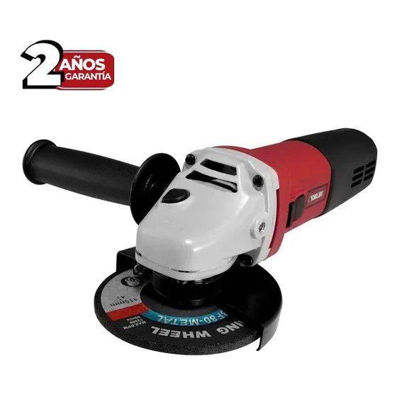 Esmeriladora Angular 4 1/2" Vel. Var. KN AG-450VS Motor 710W, Diseño Industrial, 11000 RPM, Accesorios Incluidos
