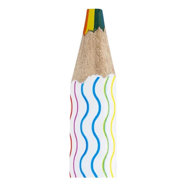 Lápis De Cor De Madeira Jumbo Rainbow Sextavado Unidade Brw
