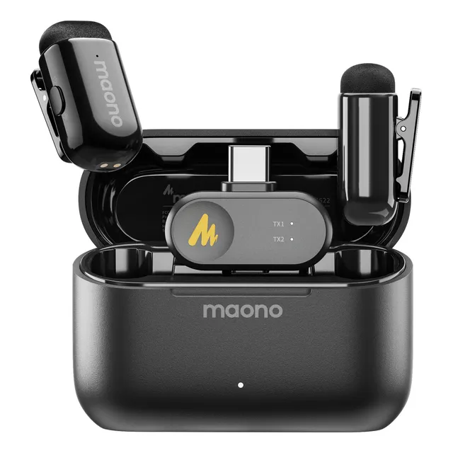 Maono Micrófonos Inalámbrico Solapa Lavalier Tipo C T1 Mini