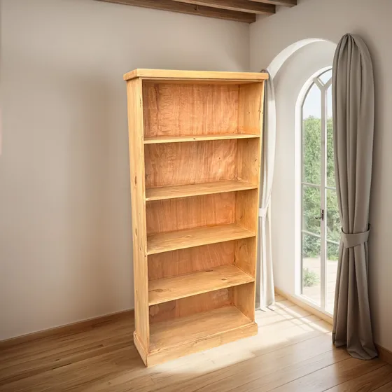 Biblioteca Inglesa De Madera 60 Cm ¡organizá Con Estilo!