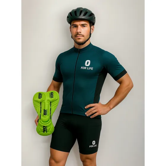 Bermuda Ciclismo Uv Com Bolsos Forro D120 Gel Profissional