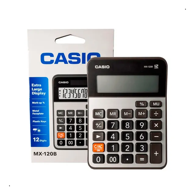 Calculadora Casio Mx-120b Solar 12 Dígitos Nuevo Original