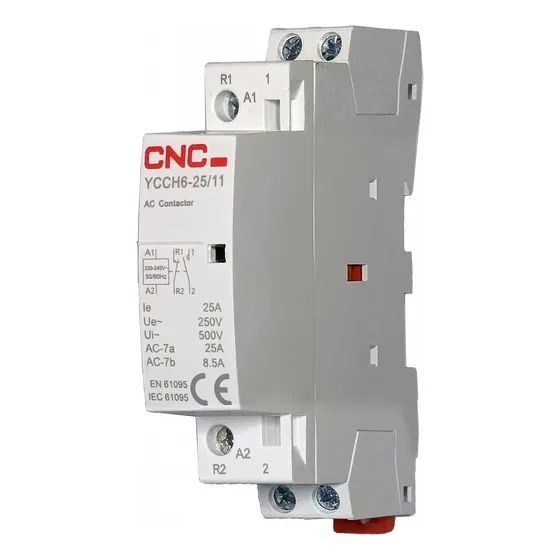 Contactor Modular 25a Nc + No 220v Riel Din 1 Puesto