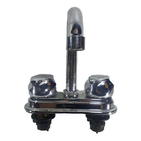 Llave Para Lavamano Cuello Cisne Oval Ocean Belt-g Gri-1977