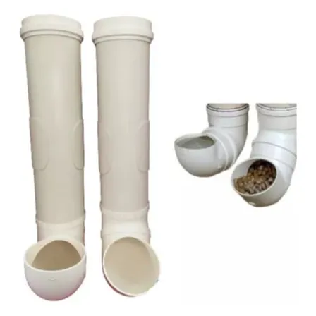 Bebedouro E Comedouro Pvc Cachorro E Gatos 100mm Resistente