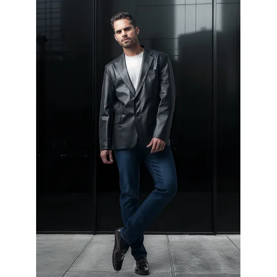 Chaqueta Blazer Moises Negro Marruecos Mario Hernández