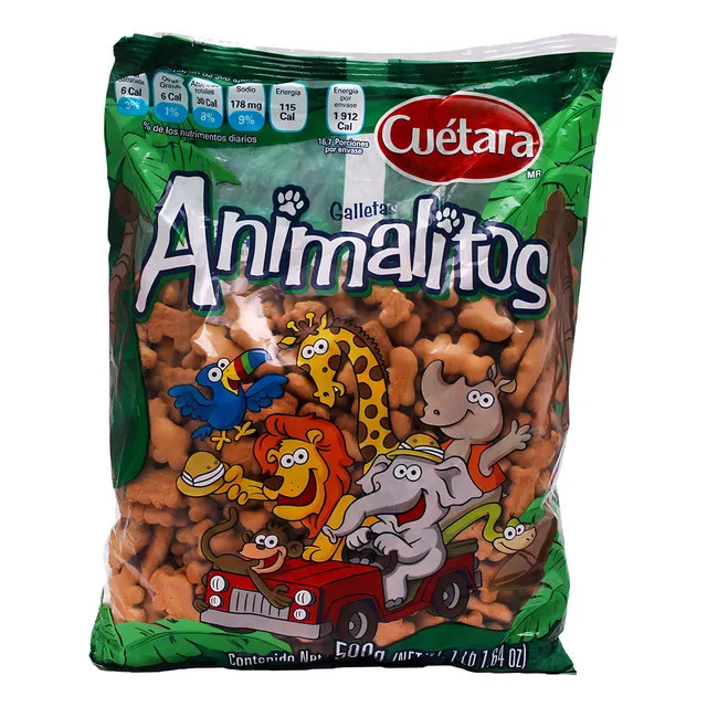 3 Pzs Cuetara Galletas Animalitos 500gr