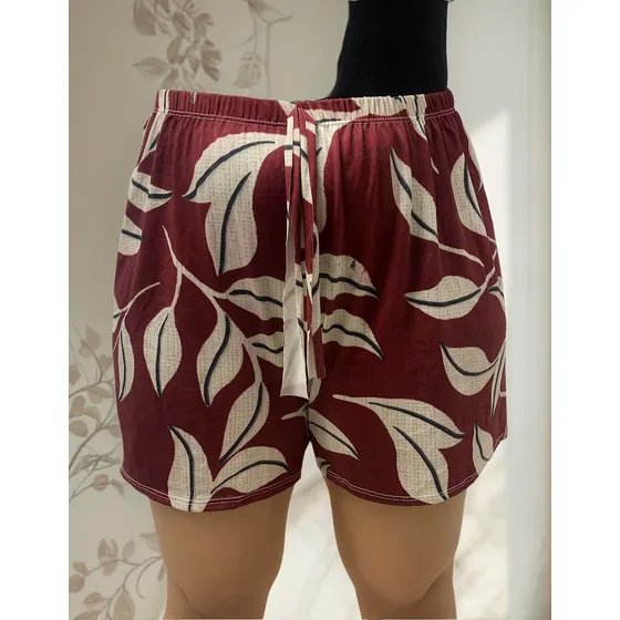 Short Cintura Alta Shortinho Plus Size Confortável Pijama 