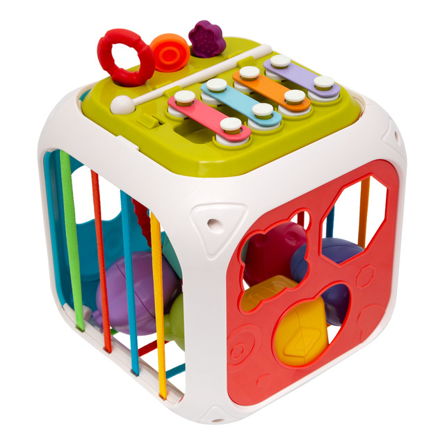 Brinquedo Cubo Multi Atividades 7 Em 1 Bebê Montessori Buba Brinquedo Cubo Multi Atividades 7 Em 1 Bebê Montessori Buba
