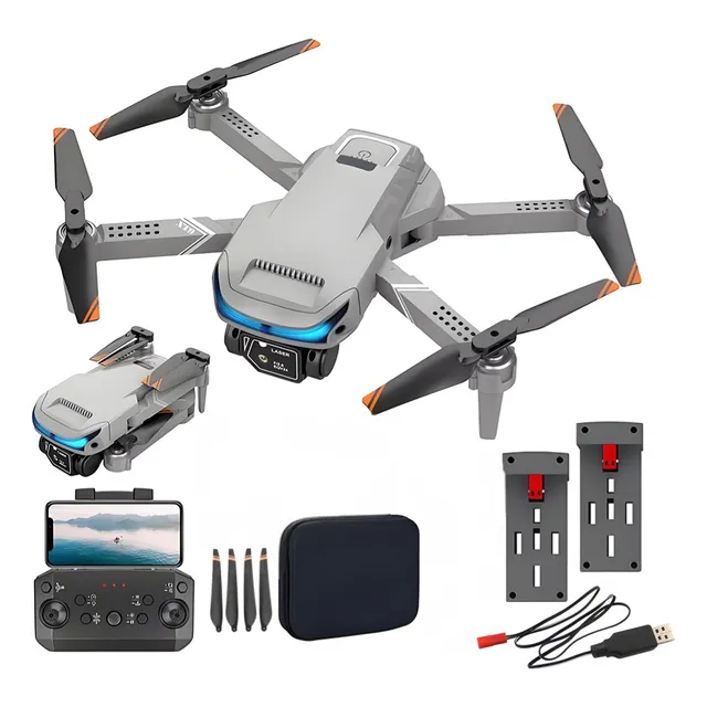 Dron Xt9 4k Hd Gris Control Remoto Mini 2.4ghz
