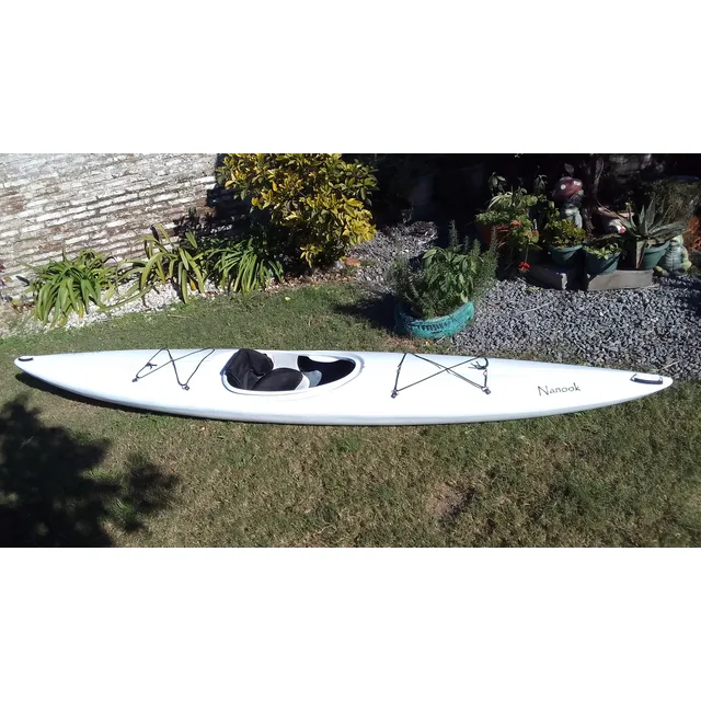 Kayak Travesía 4 Metros Fibra De Vidrio Blanco