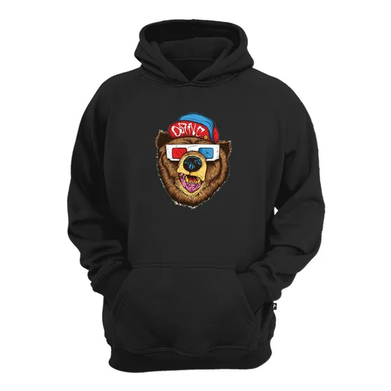 Casaco Moletom Urso Estiloso Bear Rap Trap Blusão De Frio