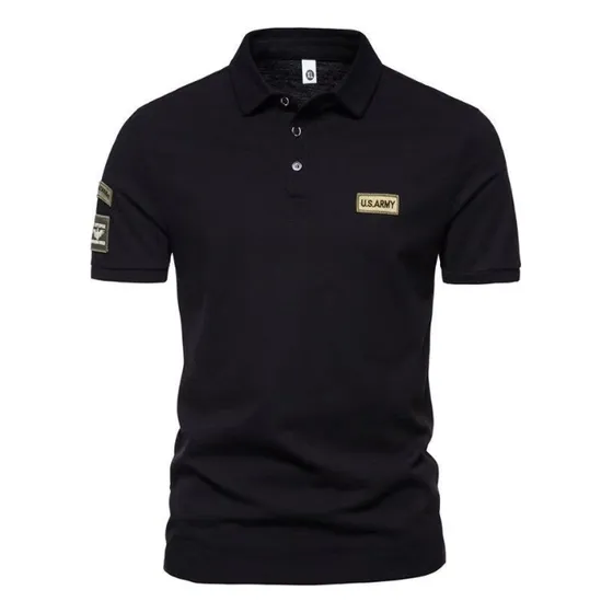 Playera Deportiva Licra Con Spandex Lisa Táctica Solapa Polo