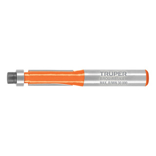 Broca Para Router Corte Recto 1/4 Con Balero, Truper 102720 Broca Para Router Corte Recto 1/4 Con Balero, Truper 102720