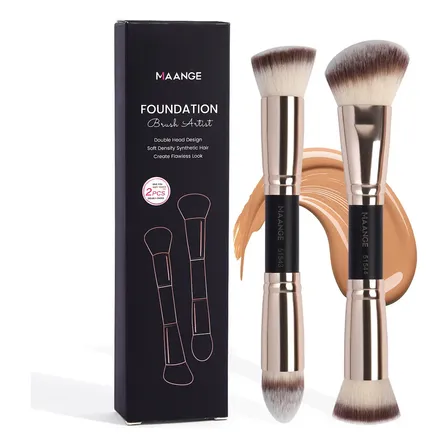 Pincel Maquiagem Kit 2 Peças Profissional Com Caixas Estilo 4
