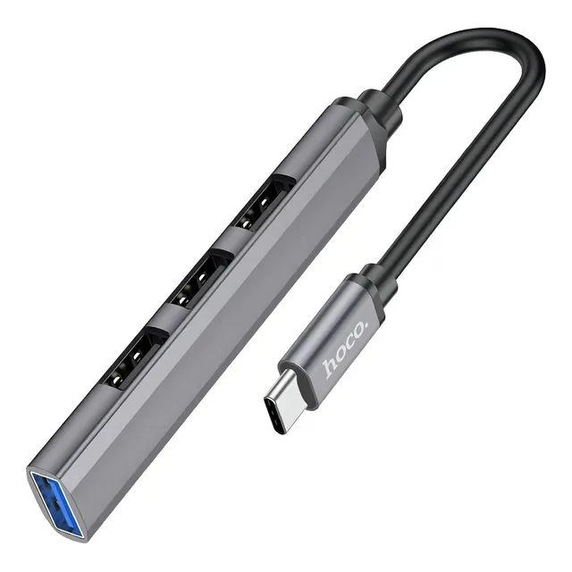 Adaptador Hub Tipo C 4 En 1 A Usb Hoco Hb26
