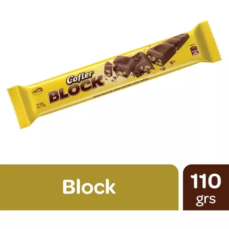 Chocolate Cofler Con Mani Block X 110 Gr