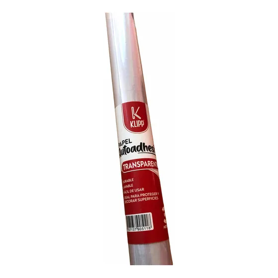 Rollo Papel Contac Klipp 3mts X45 Cm Transparente